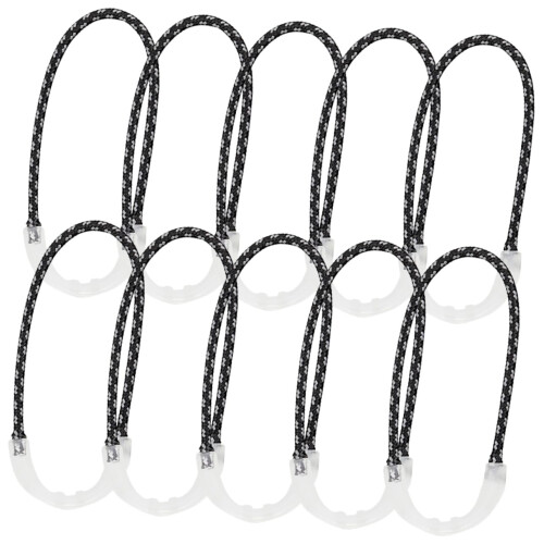 10Pcs Luminous Zipper Pulls Durable Rope Replacement for Jackets Backpacks Camping and Hiking