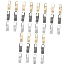 Zipper Pull Replacement Kit with Durable Alloy Tabs for Quick Zipper on Bags and Clothing, 24pcs