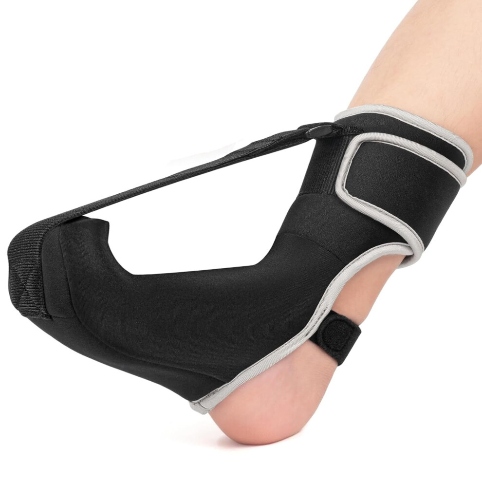 Blue Plantar Fasciitis Night Splint And Foot Drop Brace With Adjustable Dorsiflexion Angle, 2 Pack