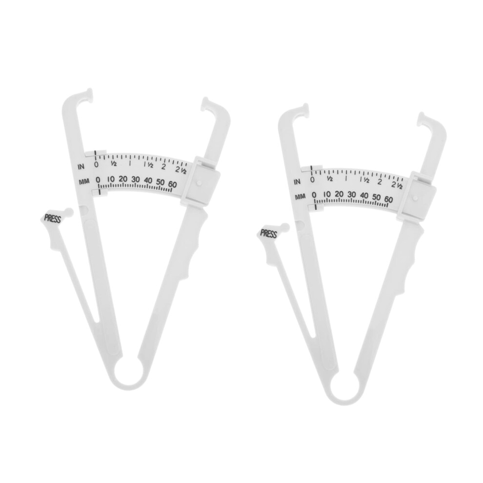 Accurate Skinfold Body Fat Caliper Tester for Men and Women, 2pcs Fitness Measurement Tool