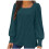 Lenago Pullover für Damen, trendige Plus-Size-Mode, langärmelig, locker, einfarbig, Bluse, Pullover, Jumper 2