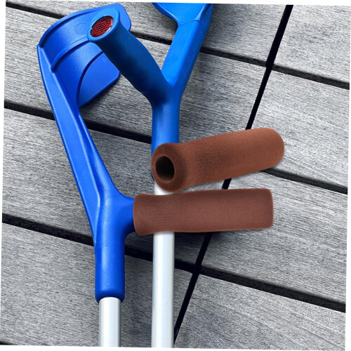 2Pcs Ergonomic NonSlip Cane Handle Grip Covers for Elderly Comfortable Walking Stick Wraps 2