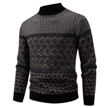 Pull de Noël moche pour homme – Pull chaud et doux en maille, col rond, vêtement d'hiver décontracté, idéal pour les fêtes de fin d'année