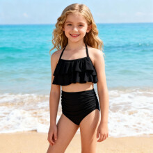 Bikini set voor meisjes met verstelbare bandjes en ruches, 2-delig