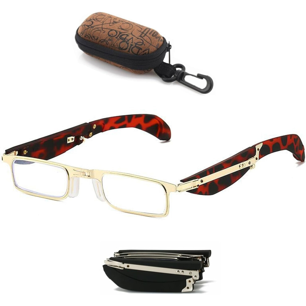 Blue Light Blocking Reading Glasses Foldable Progressive
