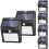 Conjunto de 6 luzes solares externas com sensor de movimento 1