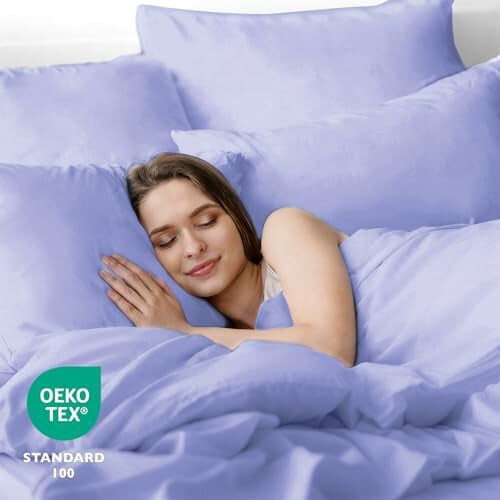 Ensemble de draps en microfibre 6 pièces avec poches profondes de 40 cm 2