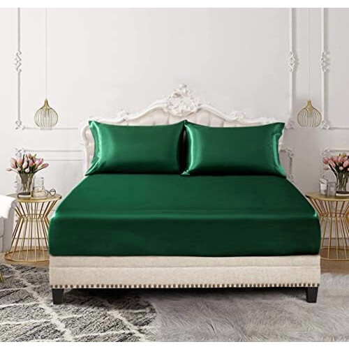 3-delt satenglakensett i king size 1