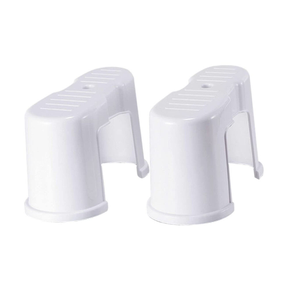 2pcs NonSlip Plastic Toilet Stool for Adults and Kids Ergonomic Bathroom Footrest