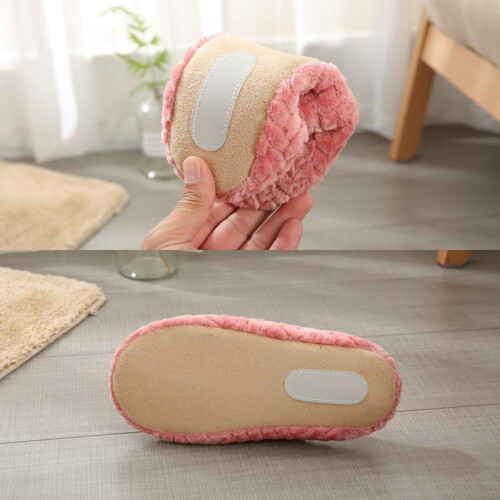 Γυναικεία αντιολισθητικά παντόφλες από βελούδο fleece χειμωνιάτικα ζεστά 2