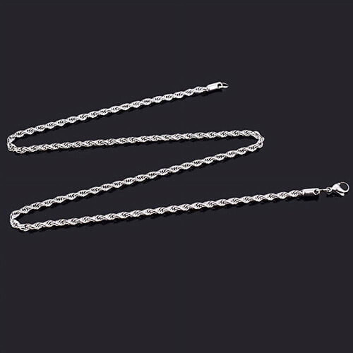 Kvinder Mænd Twist Chain Halskæde Charm Mode Smykker 1