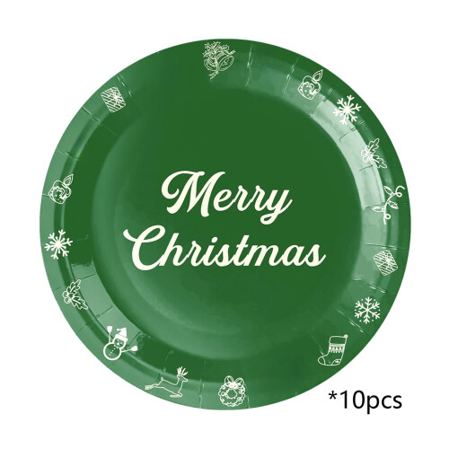 Weihnachts-Pappteller, festlich, 10er-Packung 1