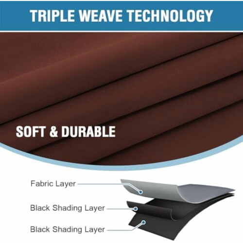 Blackout Curtains with Black Liner, 52"W x 84"L, Pair 2