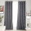 Blackout Curtains 52x84 in Microfiber with Silver Grommets 1