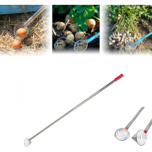 Stainless Steel Nut Gatherer and Egg Grabber Tool for Farm Crops Chicken Coop Picking 1 Pcs