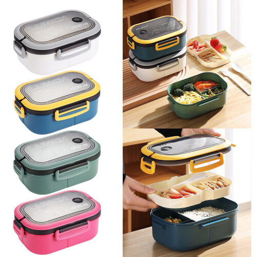 Boîte à bento double couche, en polypropylène de qualité alimentaire, 500–1000 ml 2