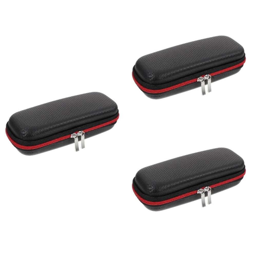 3pcs Electric Toothbrush Travel Case with Hard Shell, Compact Holder with Mesh Pocket for Home and Camping