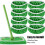 Opvise Flat Mop Cloth Wet Dry Διπλής Χρήσης Εξαιρετικά Μαλακό Πυκνωμένο Ελαστικό Κοραλί 2