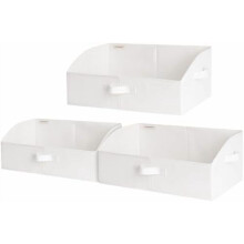 Paniers de rangement pour placard, boîte de rangement trapézoïdale pour étagères, panier à vêtements en tissu, paniers de rangement pliables