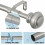 Conjunto de varão de cortina ajustável de 3/4 de polegada – 66 a 120 polegadas, níquel 5