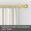 Set bare perdea aurii, 5/8 inci, 48-93 inci, metal rezistent 2