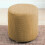 Housse de pouf extensible en tissu jacquard texturé, lavable en machine, jaune clair 4