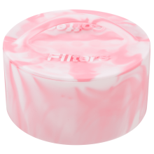 Boîte de rangement pour filtres à café en silicone rose, grande capacité