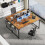 Bureau d'ordinateur EDX63in, structure métallique, surface imperméable 5