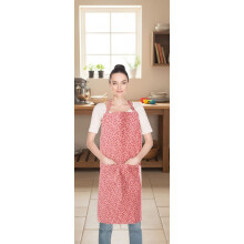 Women's Floral Cotton Apron with 2 Pockets, Adjustable