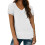 Magliette casual estive da donna con maniche a V e scollo a V 1