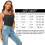 Kit com 3 regatas com sutiã embutido para mulheres, modelo básico com bojo. 5
