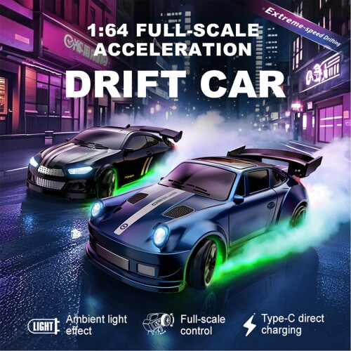Mini auto da drift RC 2.4GHz 1/64 Skid 1