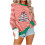 Dames sweatshirt met kerstprint, lange mouwen. 1