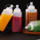 Μπουκάλι σάλτσας 800ml Μεγάλο διαμέτρημα από πλαστικό πλαστικό οικιακό μπουκάλι 4
