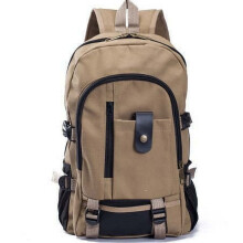 Sac à dos unisexe tendance à double bandoulière en toile, idéal pour le sport, les voyages et l'école.