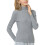 Damen-Rippstrickpullover mit Rollkragen, schmale Passform, leichter Langarmpullover 1