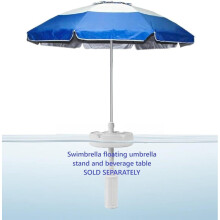 Guarda-sol ultraleve de 1,6 kg (3 lb-9 oz) para mesa de 2,1 m (7 pés) de diâmetro. Compatível apenas com nossa mesa flutuante para piscina. MESA