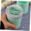 Wheat Straw Travel Toothbrush Case with Separate Storage, Lightweight Toothpaste Holder Cup 3