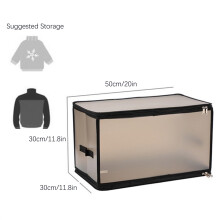 Cesto de armazenamento dobrável de grande capacidade com alças duplas – compatível com cobertores, roupas de cama e roupas.