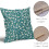 Μαξιλαροθήκες Teal18x18 (2 τεμάχια), Vintage Floral Αγροτική Διακόσμηση, Ρουστίκ 4