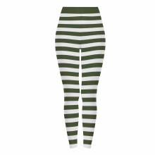 Halloween gestreepte yogabroek voor dames – Zachte, geborstelde, elastische leggings voor cosplay en fitness, maten S-3XL, meerkleurig