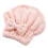 Καπέλο μαλλιών harmtty Coral Velvet Quick Dry, εξαιρετικά απορροφητικό, πετσέτα μπάνιου, ροζ 2