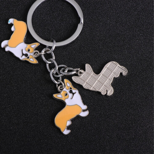 Chaveiro Corgi para Cães, Colorido e Polido 1