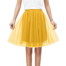 Gonna scintillante da donna per Carnevale e vacanze, elegante, plissettata, a vita alta e con orlo svolazzante, adatta per occasioni festive e di