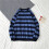 Herr Höst Vinter Rund Hals Randig Sweatshirt Pullover Toppar Långärmad Tröja 2