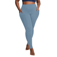 Leggings de talla grande para mujer con bolsillos - Leggings elásticos de cintura alta para mujer, gruesos, para entrenamiento y yoga.