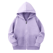 Unisex Kinder-Kapuzenpullover, einfarbig, leichte Oberbekleidung mit Taschen, Kordelzug/Reißverschluss, lässiges Langarmshirt, Alter 4-14 Jahre,
