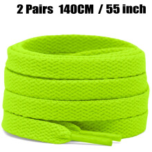 2 paar platte schoenveters van 0,31 inch breed voor sneakers, veters voor sportschoenen, veters voor hardloopschoenen en laarzen.