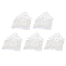 Masteelf Impermeabile trasparente monouso antivento con cappuccio, poncho per adulti, taglia unica, leggero e resistente, 5 pezzi