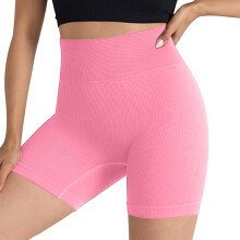 Comfortabele yoga shorts voor dames - High Waisted biker shorts, ademende broek voor fitness, sport en workouts